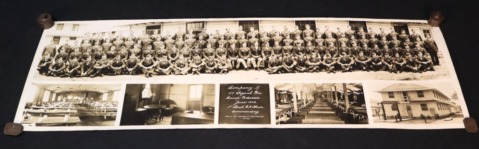 WW2 US Army Co A 57th Signal Battalion 32 x 10\