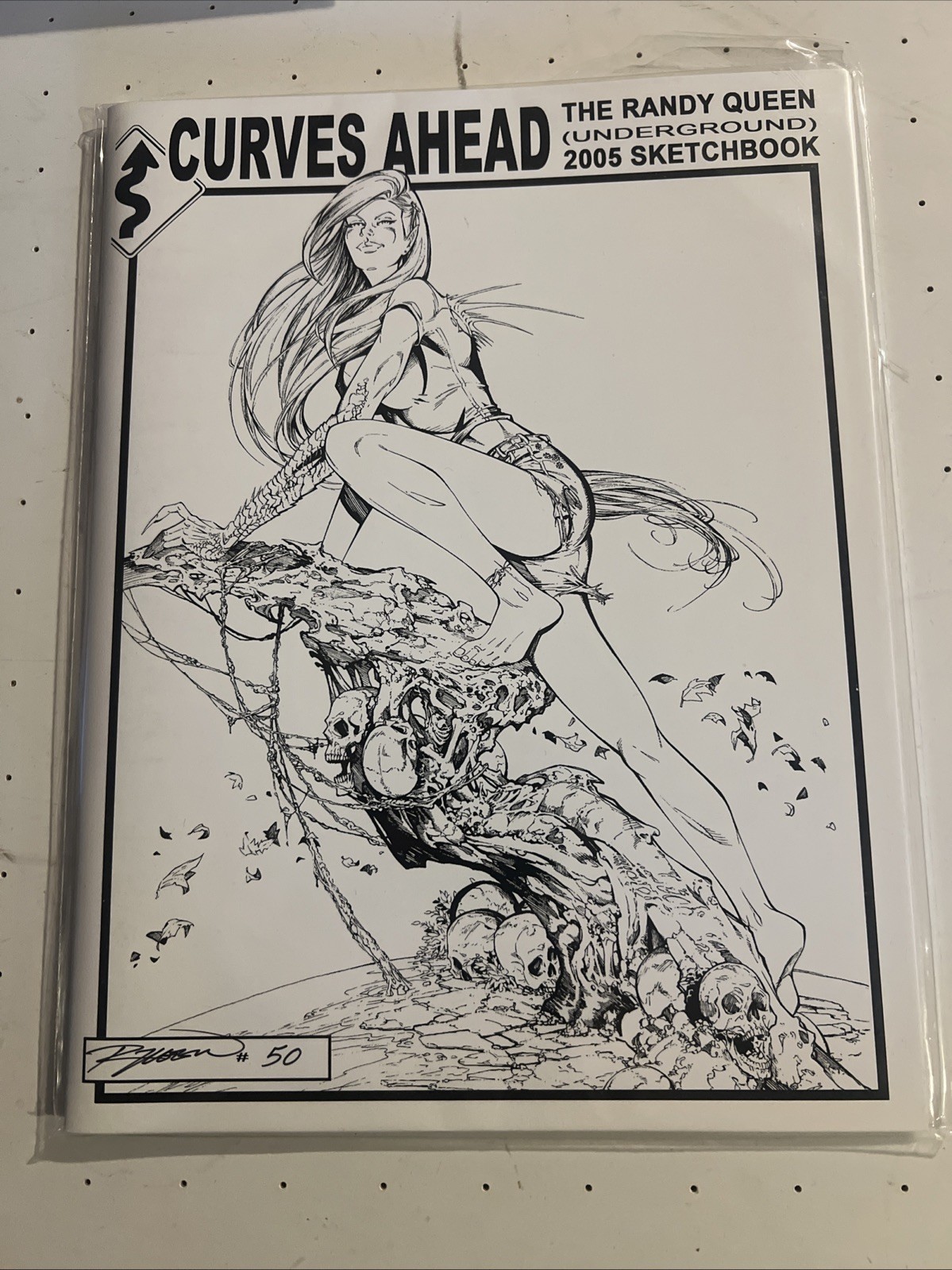 Darkchylde Randy Queen 2005 Sketchbook Curves Ahead #50 of 100