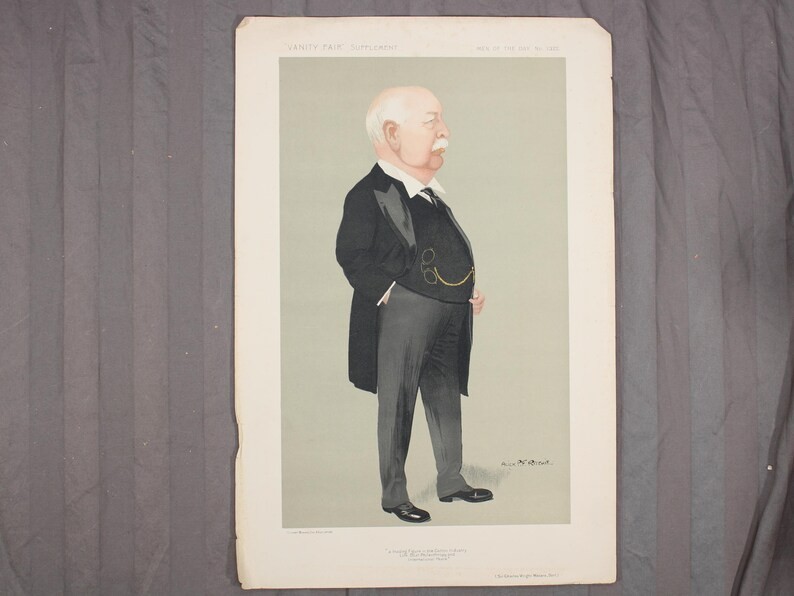 1912 Vanity Fair Sir Charles Macara Cotton Industry Ritchie