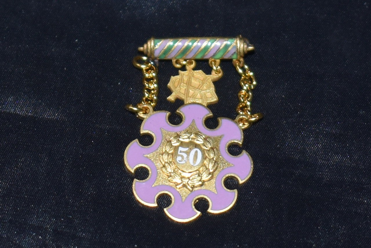 Vintage Daughters of Rebekah Pin 50 Years Marked \ Vintage Daughters of Rebekah Pin 50 Years Marked \