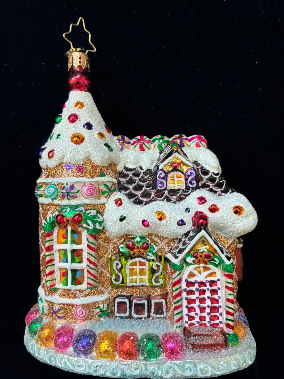RADKO Vintage 2016 “Home Sweets Home” Gingerbread Candy Cottage #1018610