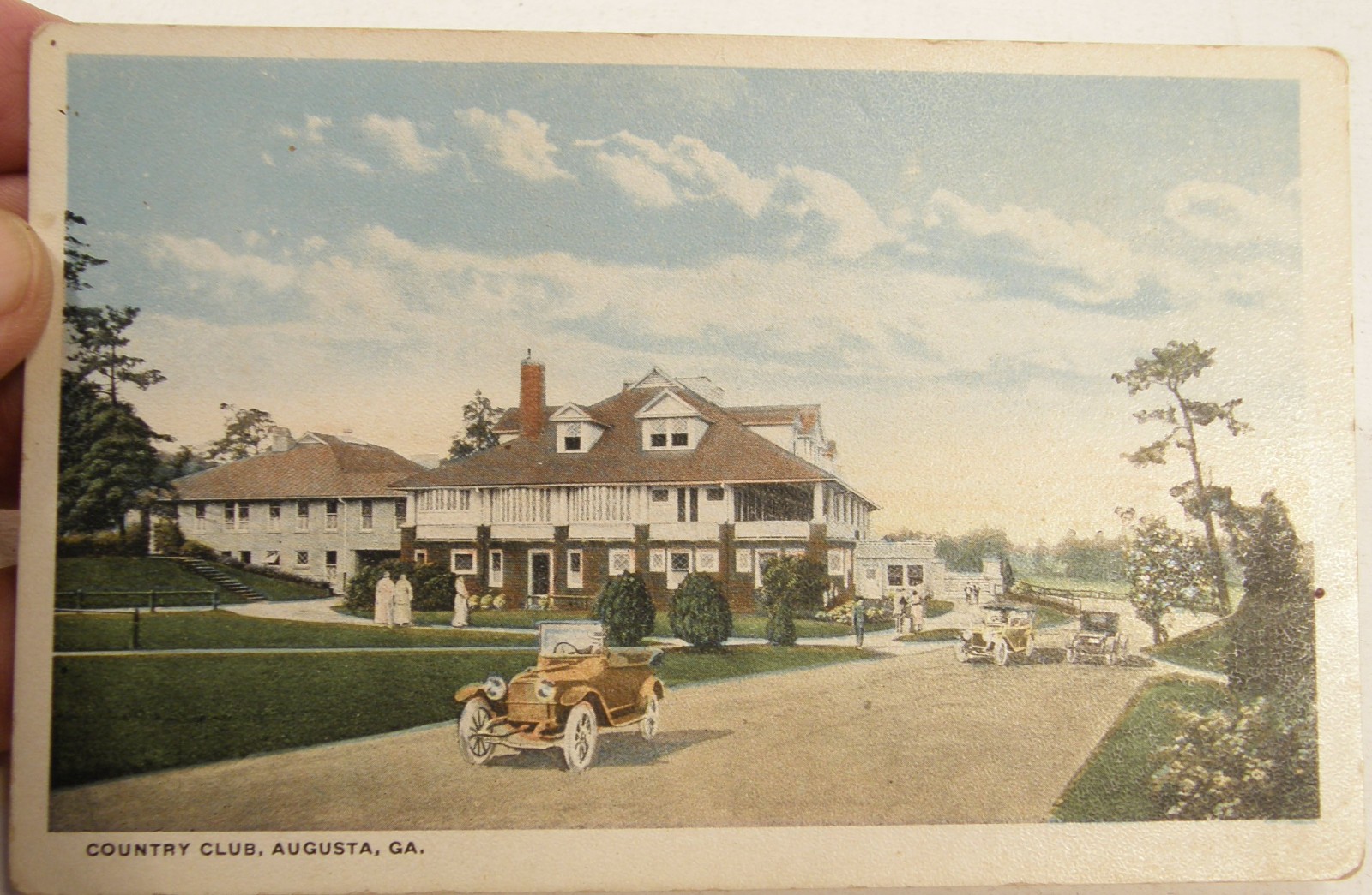 VINTAGE c1920\'S POSTCARD COUNTRY CLUB CLUBHOUSE AUGUSTA GEORGIA