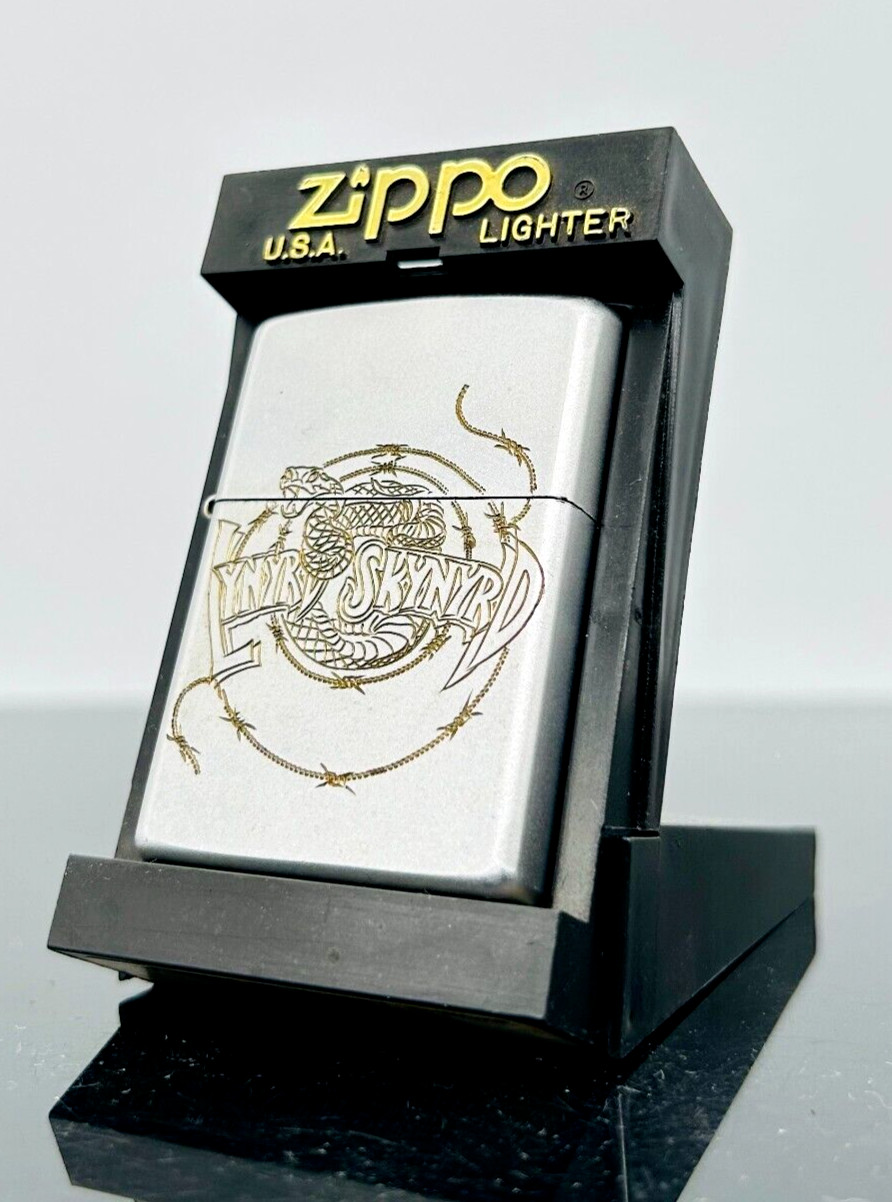 VTG ULTRA RARE 2000 DOUBLE SIDED LIMITED ZIPPO LYNYRD SKYNYRD SNAKE ROCK MUSIC