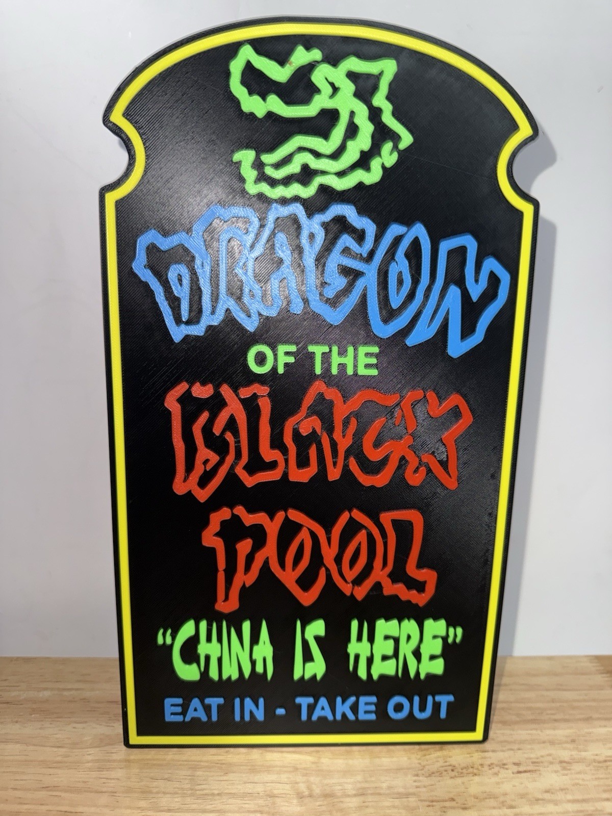 Big Trouble In Little China Dragon Of The Black Pool 3D Logo Sign China Display Big Trouble In Little China Dragon Of The Black Pool 3D Logo Sign China Display