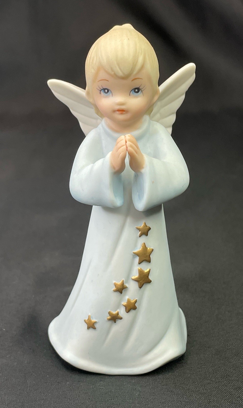 Vintage 1991 LEFTON Hand Painted Bisque Porcelain Angel Figurine #00157