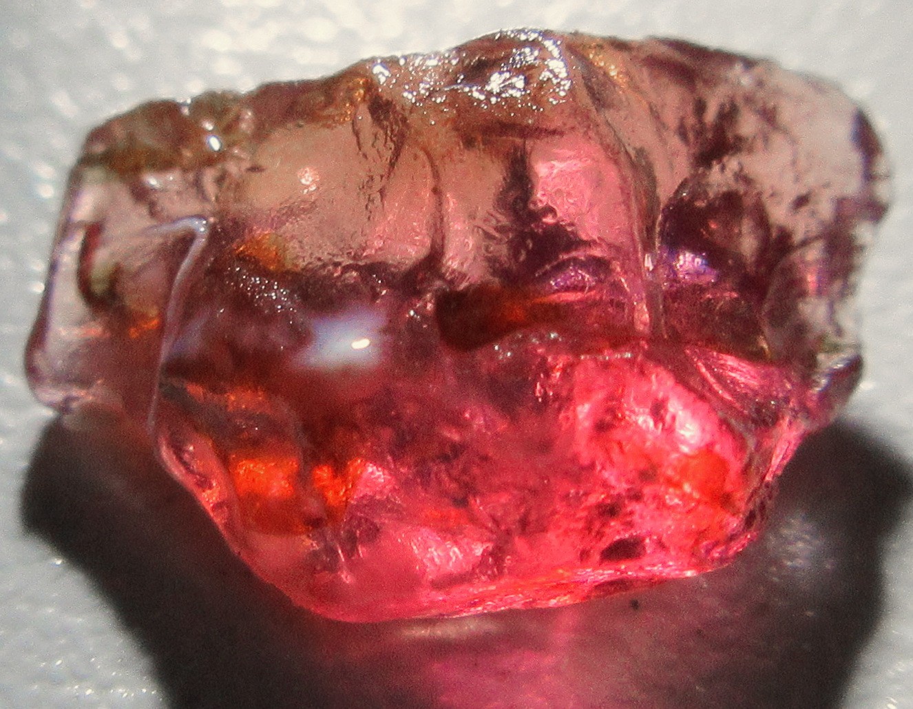 Pink Red Natural Ruby Or Sapphire Facet Rough From Madagascar 1.77 Crt