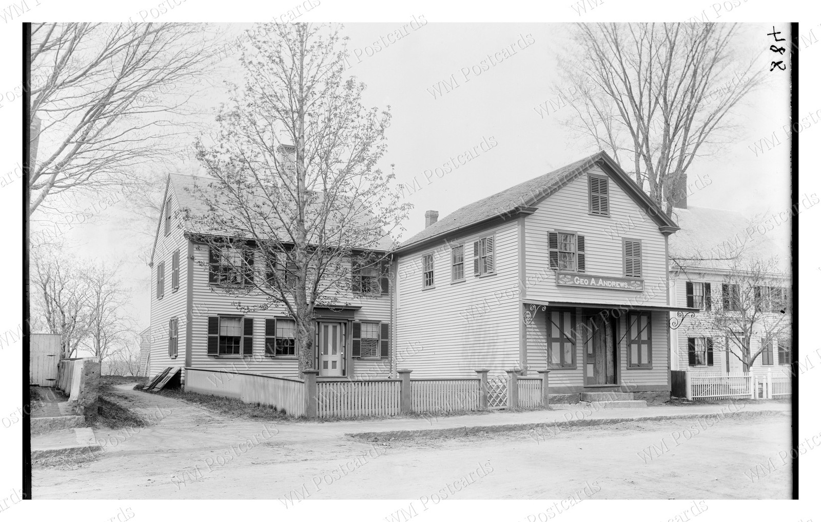 Essex Massachusetts 1900s Main Street George Andrews Store Standard Postcard Essex Massachusetts 1900s Main Street George Andrews Store Standard Postcard