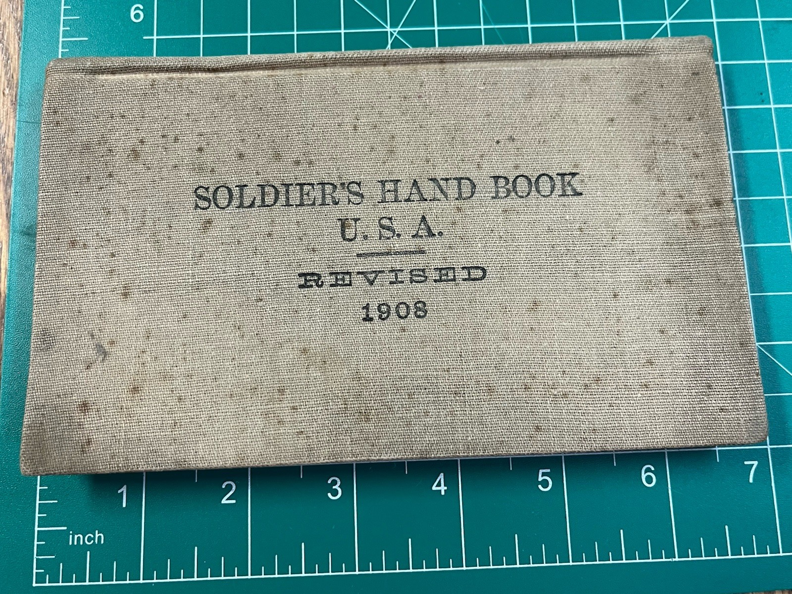 Pre WWI US Army Soldier's Hand Book Dated 1908