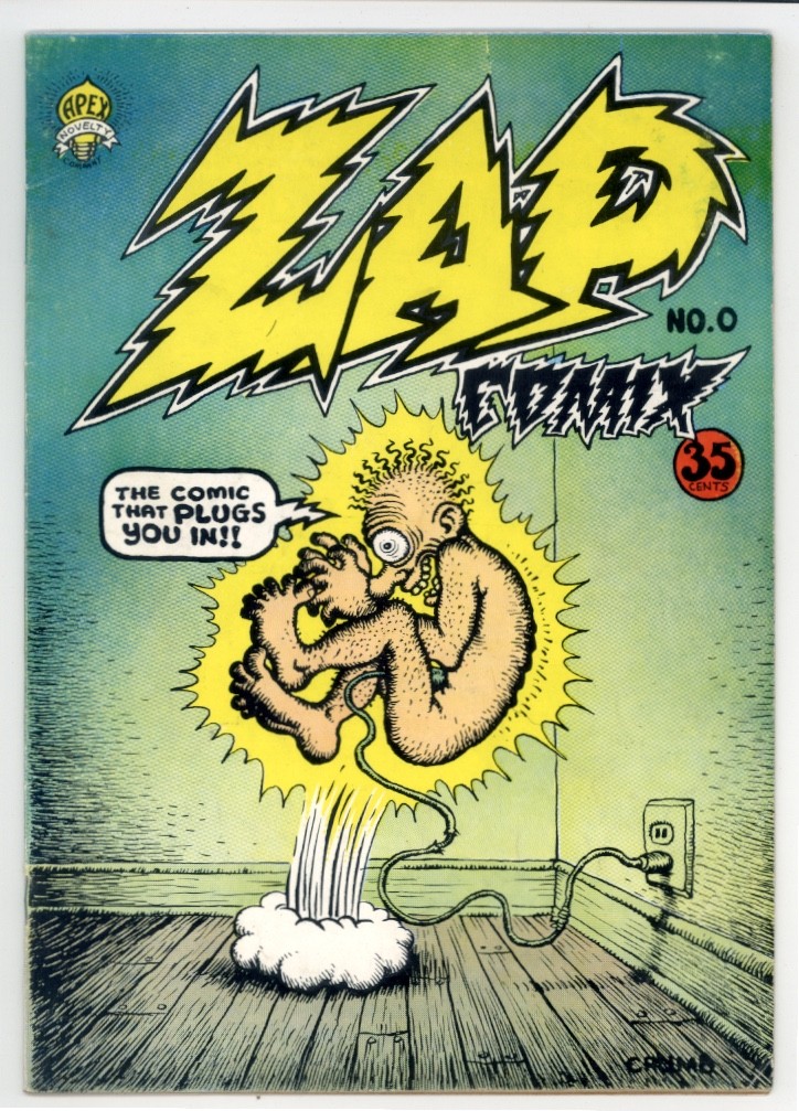 ZAP COMIX #0  F 6.0  FIRST PRINTING, R. CRUMB COVER, STORIES AND ART 1968