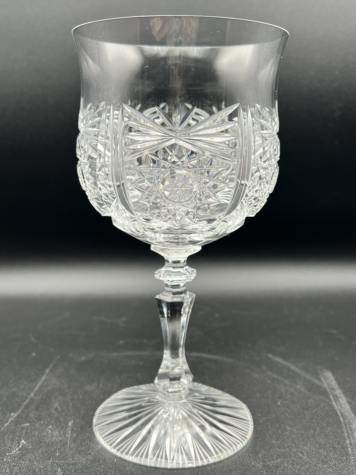 Pepi Hermann Snowflake Wine Glass, 7 1/4 Pepi Hermann Snowflake Wine Glass, 7 1/4