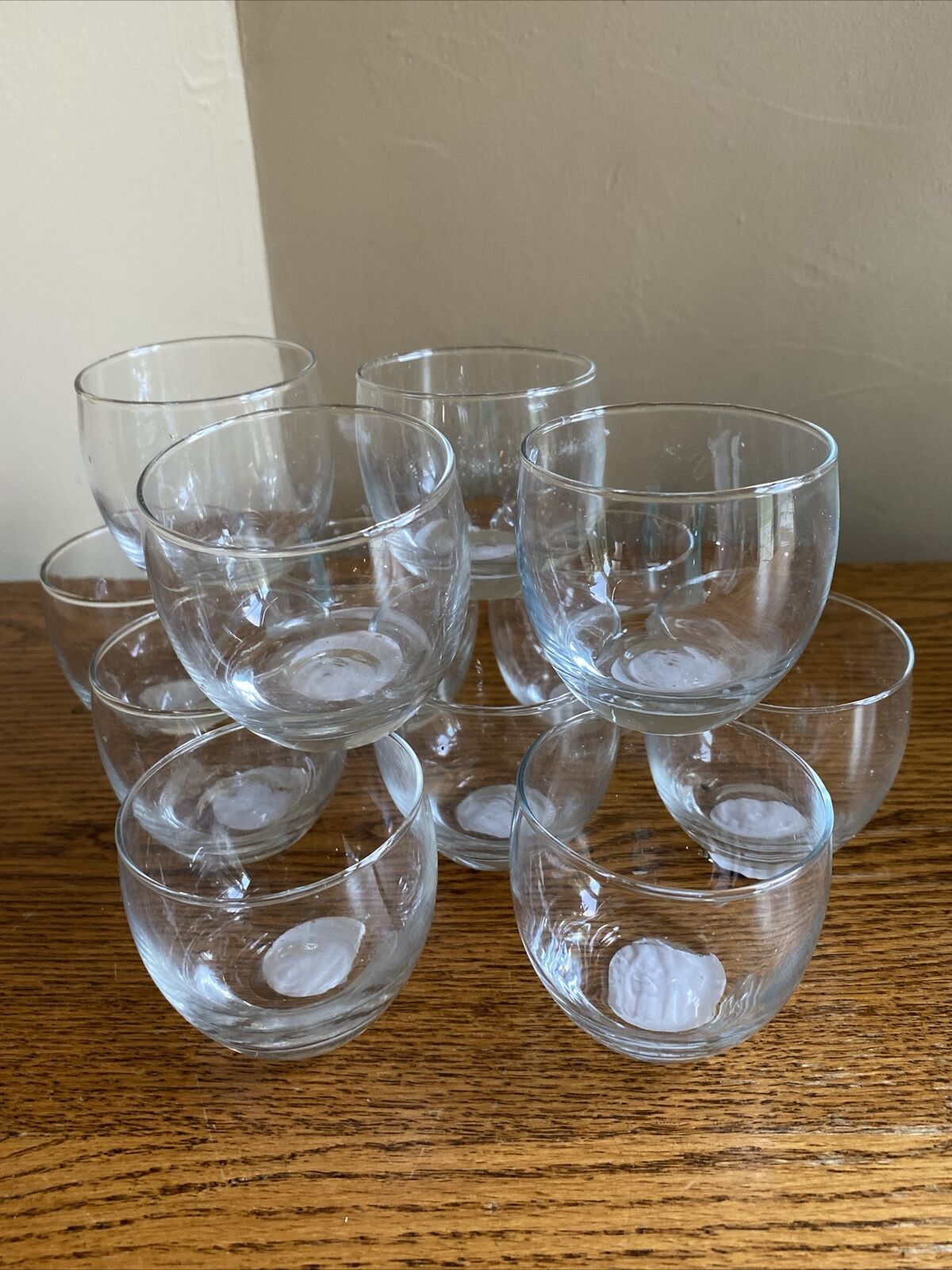 SET OF 12 Clear Glass 2-1/2\