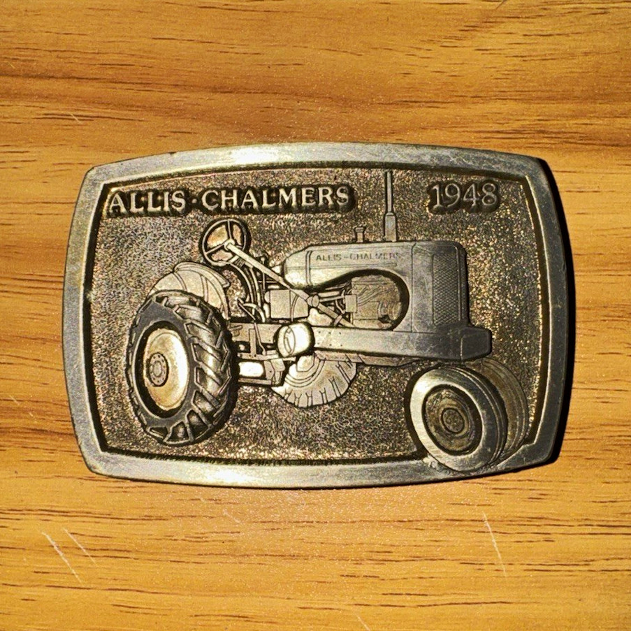 Vintage SpecCast Allis-Chalmers 1948 WD Tractor Belt Buckle – Highly Collectible