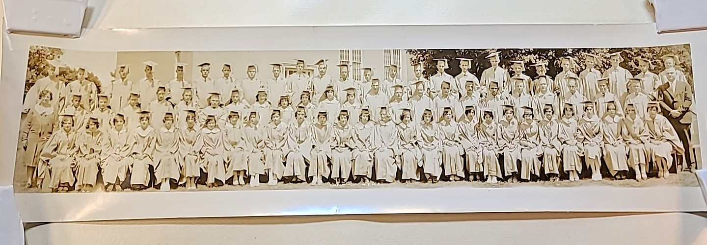 Vintage 1930 M.T.H.S. Class Portrait – Large 8x29 Panoramic Photograph