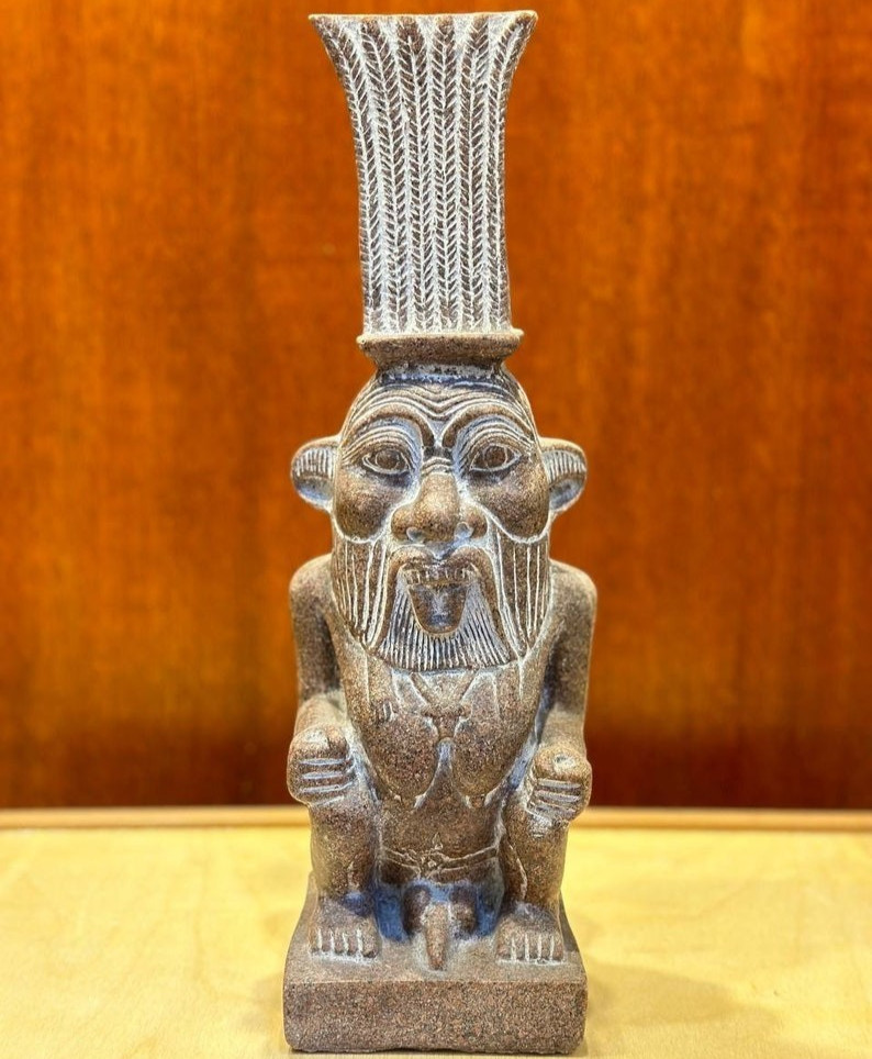 Authentic Ancient Egyptian Antique Rare God Bes Statue Figurine BC