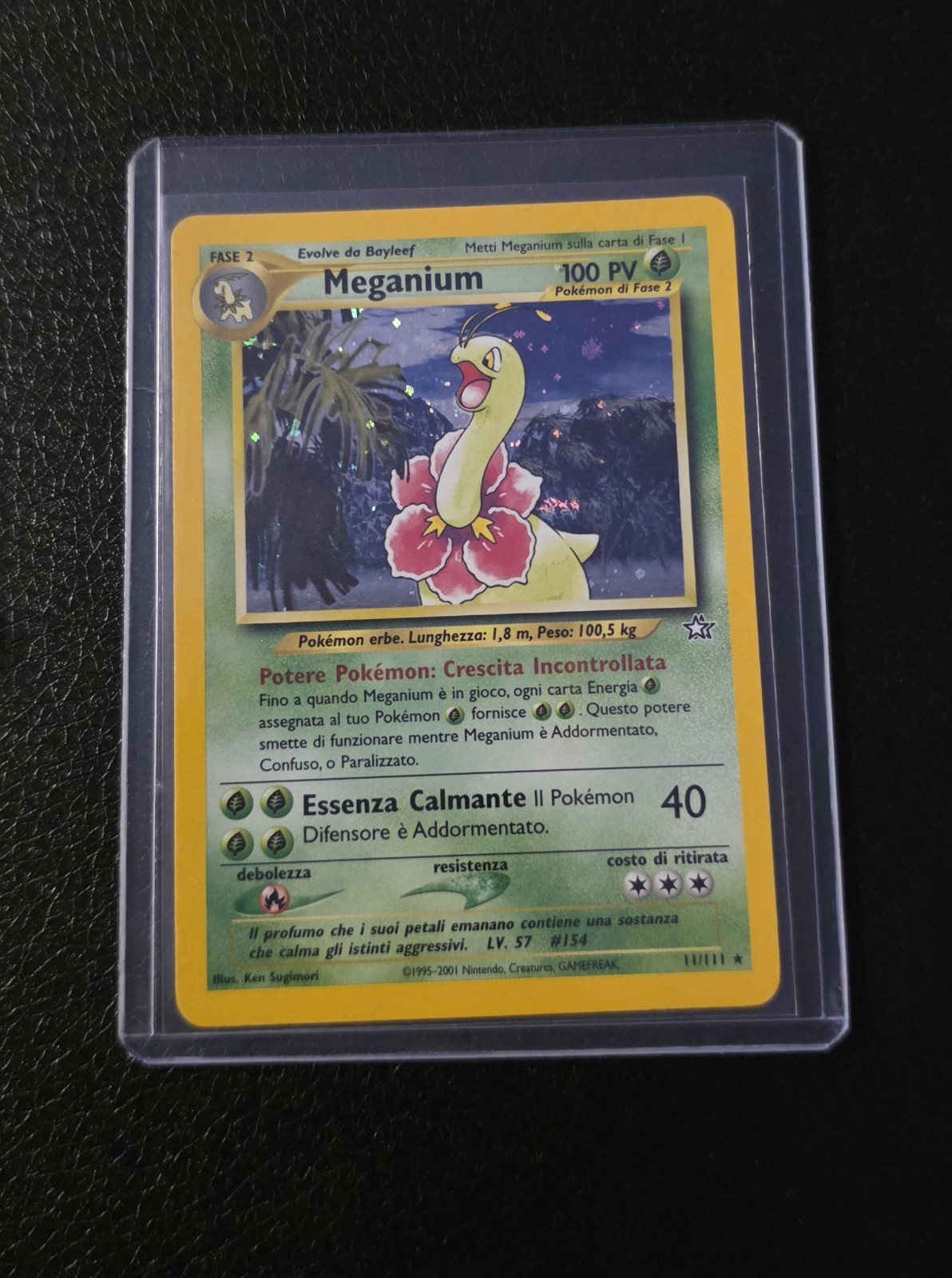 Meganium 11/111 Holo Pokemon Card Neo Genesis Italian NM TCG 🇮🇹