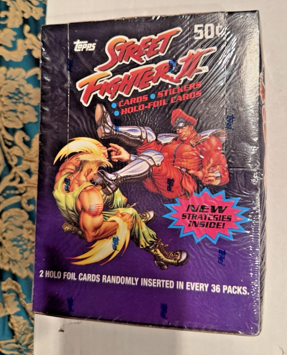 (1) sealed box 1993 Topps Street Fighter II trading card SEALED BOX RARE BOX