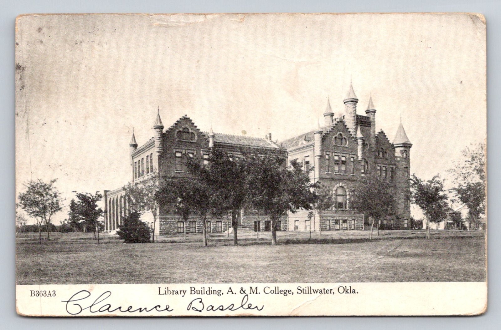 Stillwater Oklahoma A & M College Library Building Clarence Bassler N035 Stillwater Oklahoma A & M College Library Building Clarence Bassler N035
