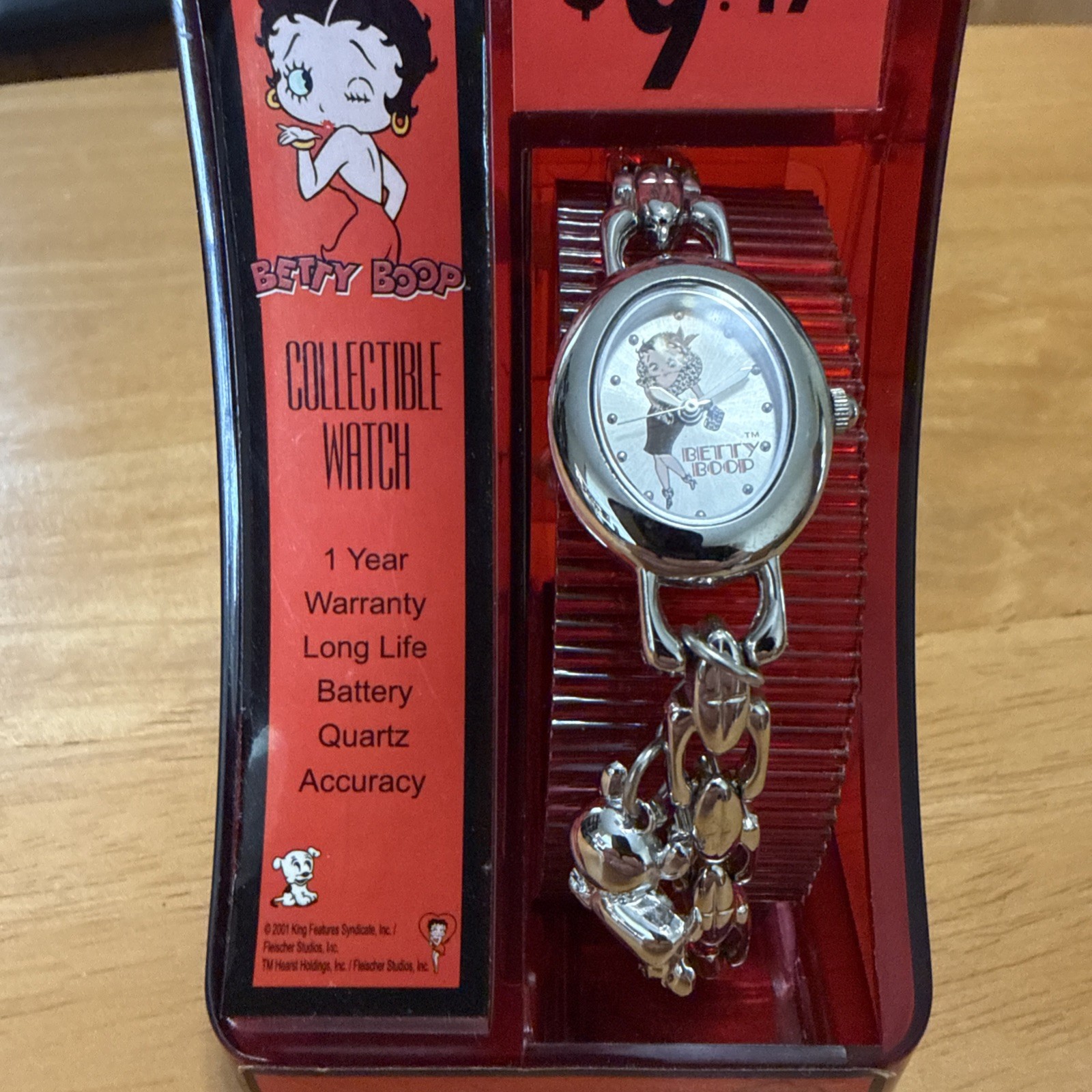 VIntage 2001 Betty Boop Woman’s Watch - Brand New with Pudgy small dog charm 