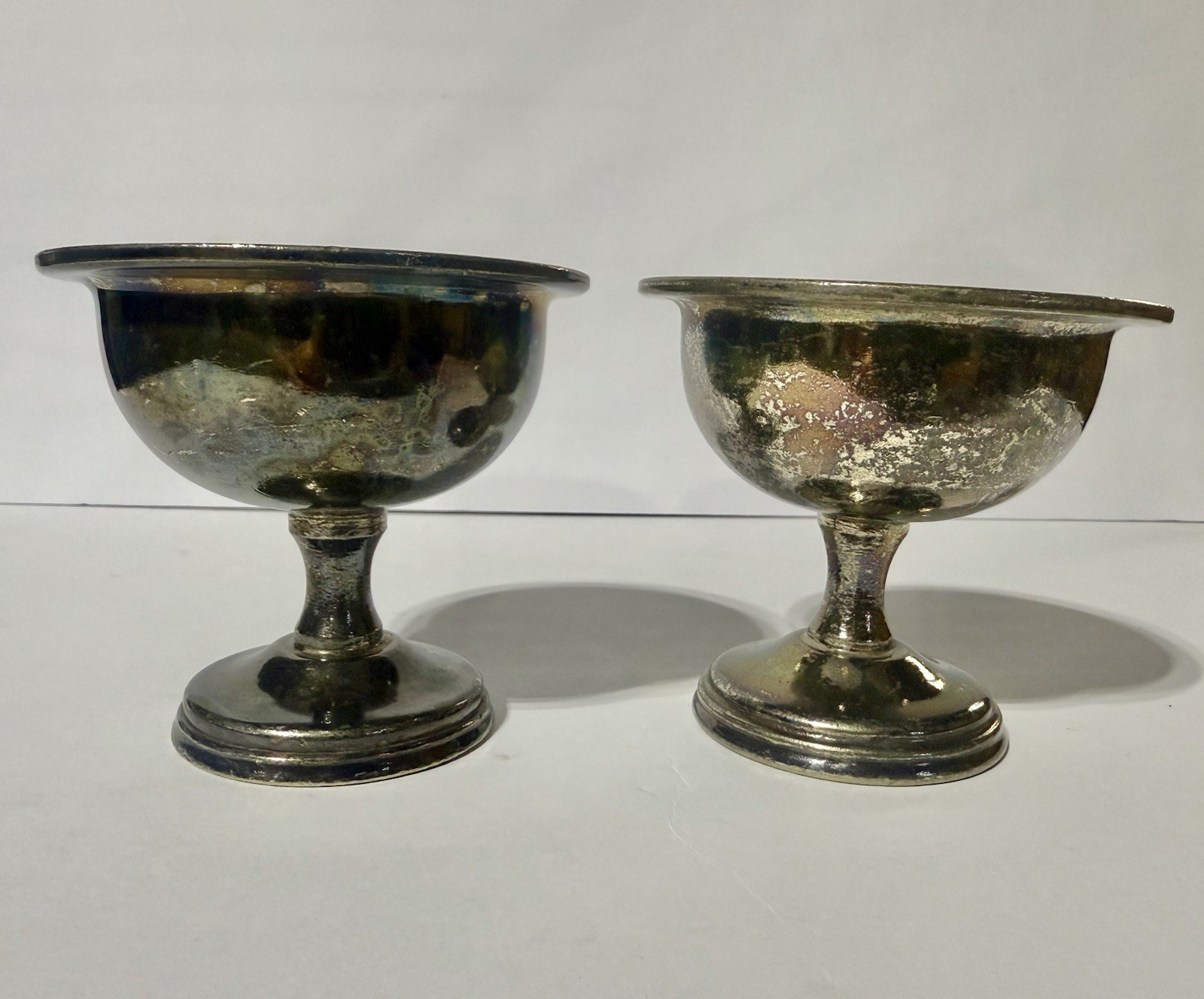 Vintage Hotel Muehlebach Kansas City Silverplate Dessert Compotes – Pair