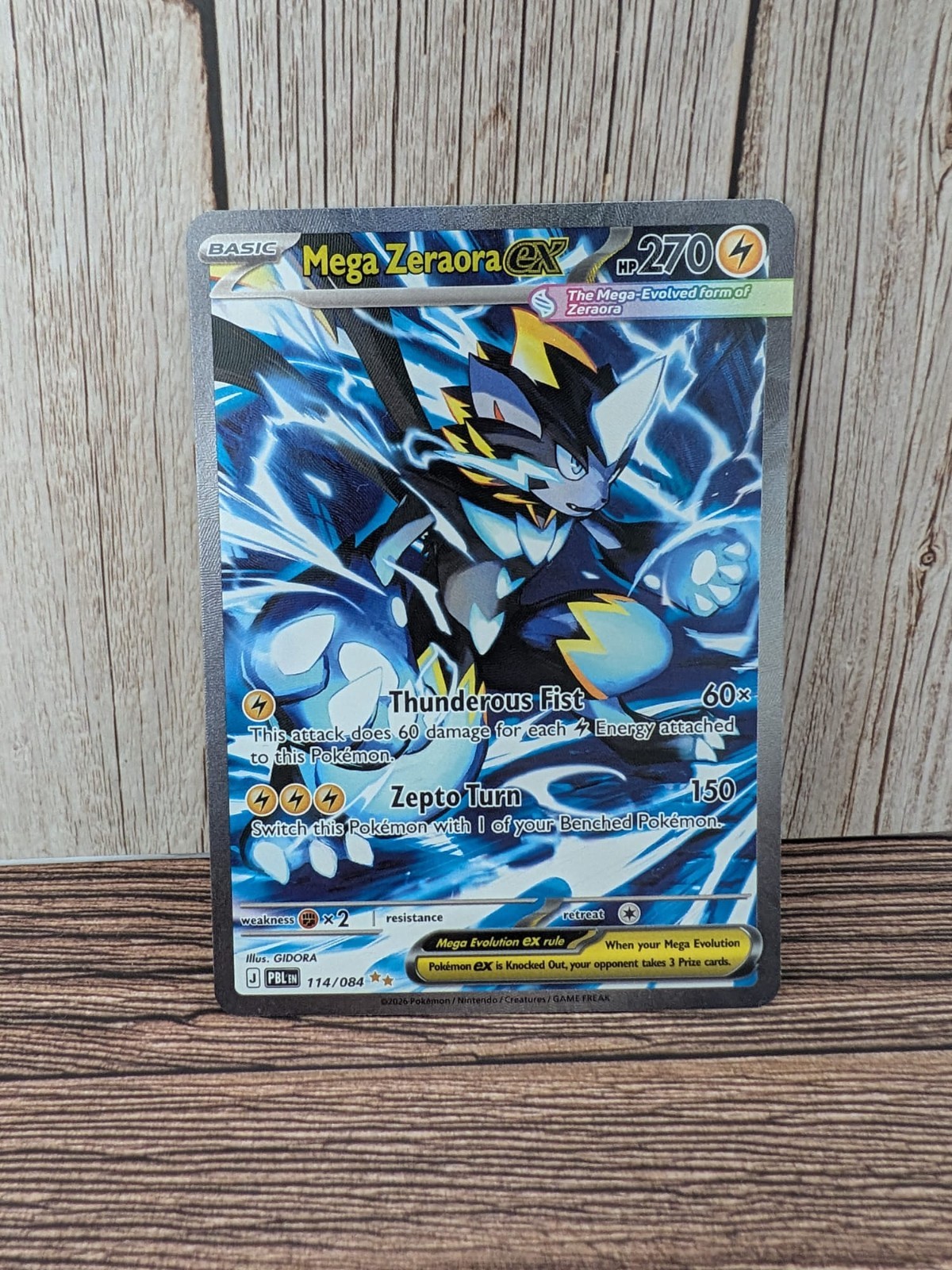 Mega Zeraora ex 114/084 Special Illustration Rare Pitch Black Pokemon TCG Holo Mega Zeraora ex 114/084 Special Illustration Rare Pitch Black Pokemon TCG Holo