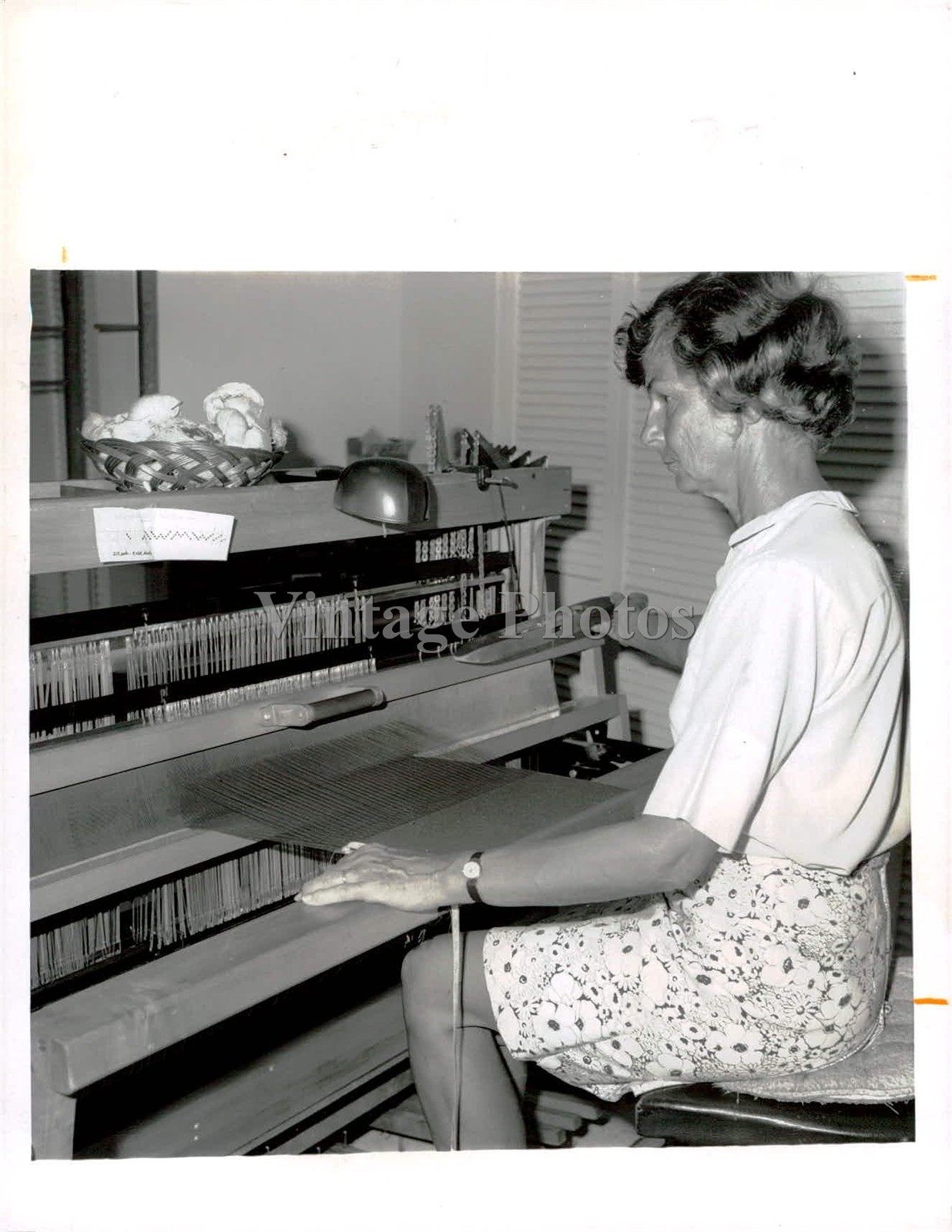 1969 Ruth George Pence Belleair Creative Weaver Project Press Vintage Photo 6x8