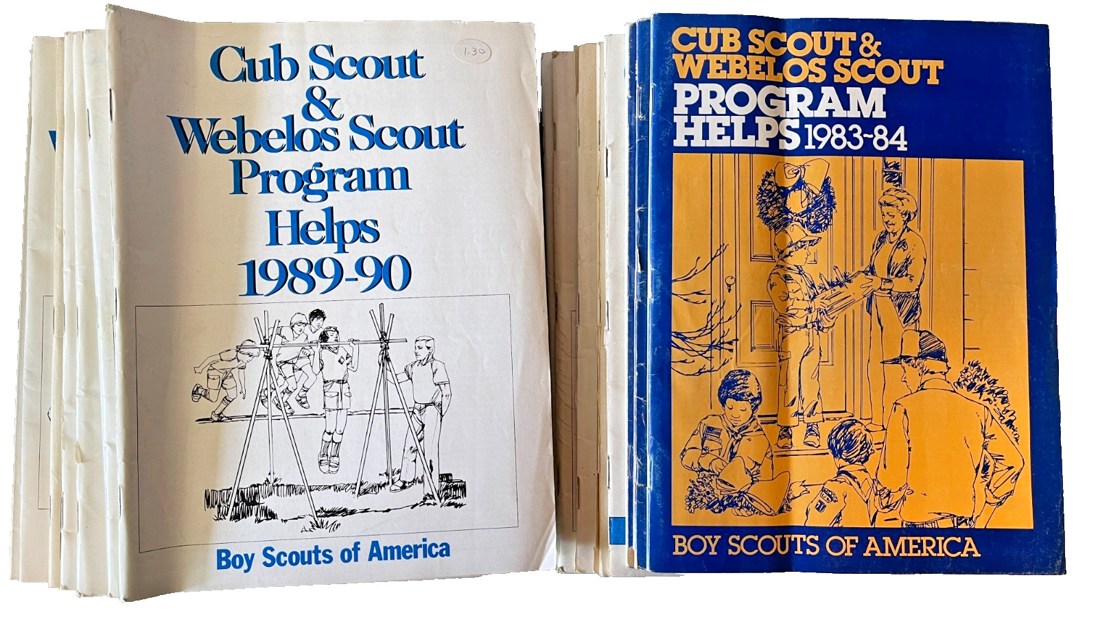 Vintage Lot 15 Cub Scout Webelos Program Helps 1983-1994 BSA Books