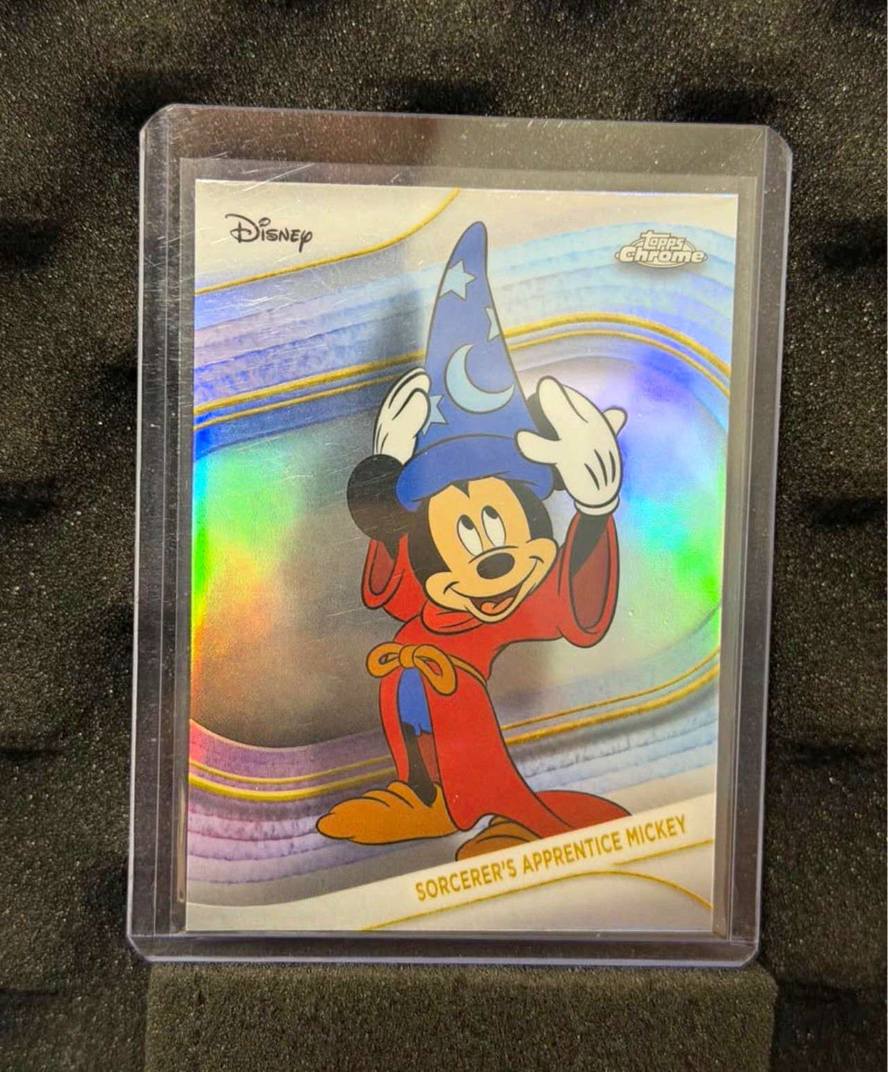 2025 Topps Chrome Disney 100 Sorcerer’s Apprentice Mickey Refractor #190