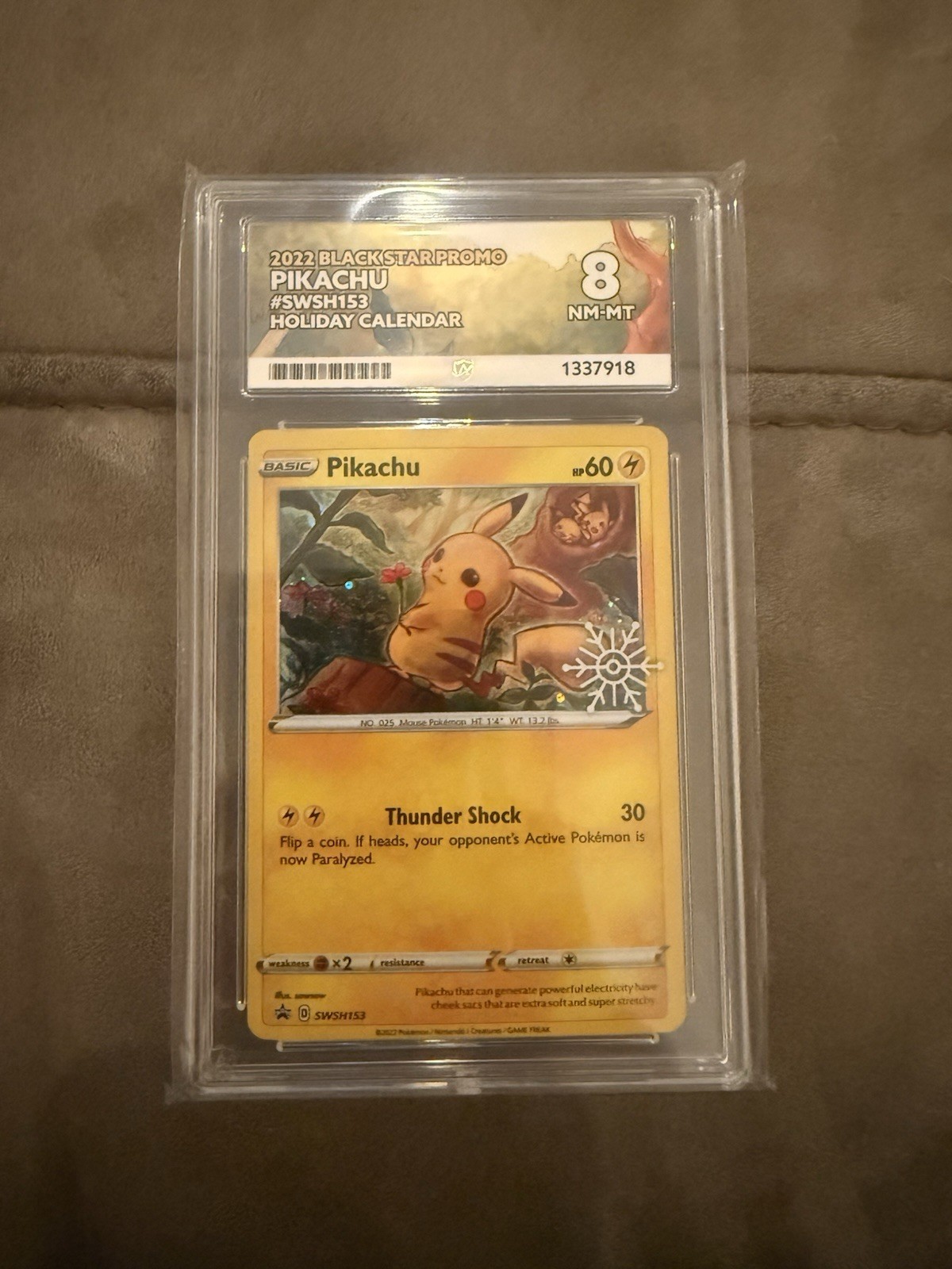 Pikachu SWSH153 Holiday Calendar Ace 8 Pikachu SWSH153 Holiday Calendar Ace 8