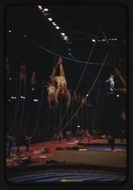 Photo:Ringling Bros Barnum Bailey Circus Aerialists 1974 Trapeze Act