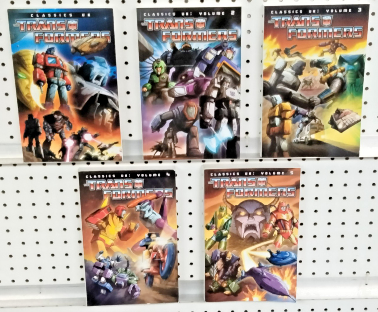 Transformers Classics UK Vol 1-5 IDW TPB Graphic Novel Bundle, OOP, Pre-owned