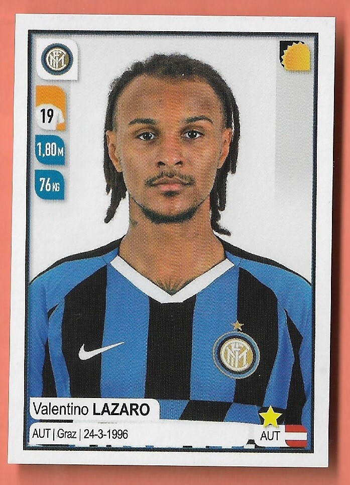 PANINI FOOTBALLERS 2019 2020 N.224 Valentino Lazaro Inter