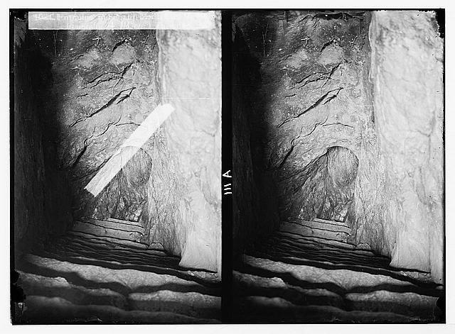 Photo:Jerusalem Israel 1900s Siloam Tunnel Entrance Virgin\'s Spring