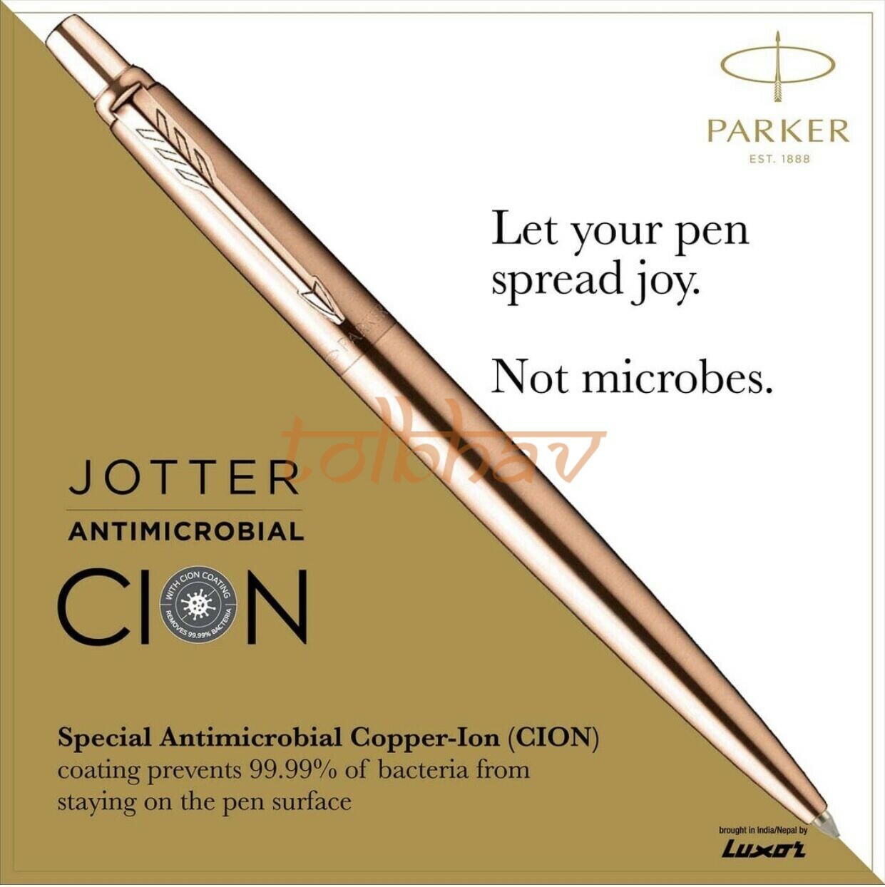 Parker Anti Microbial Jotter Copper Ion Ball Point Pen - CION Coated