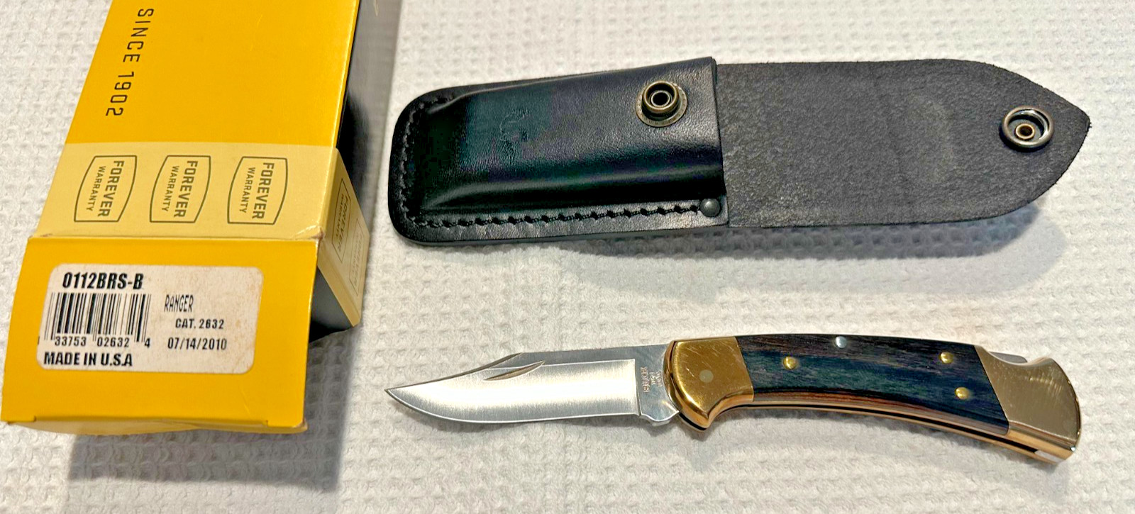 Vintage Buck 112 Ranger Rosewood scales Circa 2010 NIB