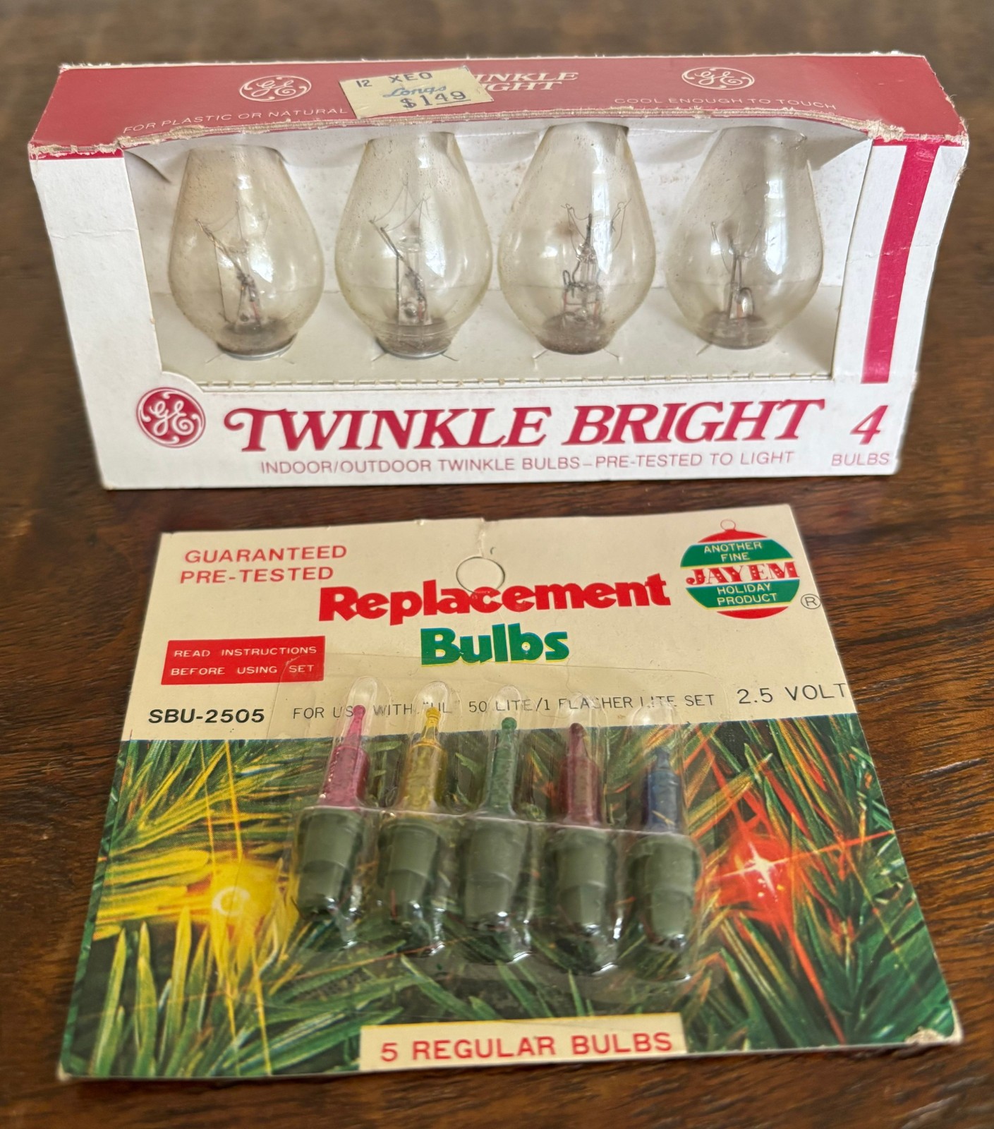 Vintage 1970's-80's Christmas light replacements GE Jayem VTG NOS Vintage 1970's-80's Christmas light replacements GE Jayem VTG NOS