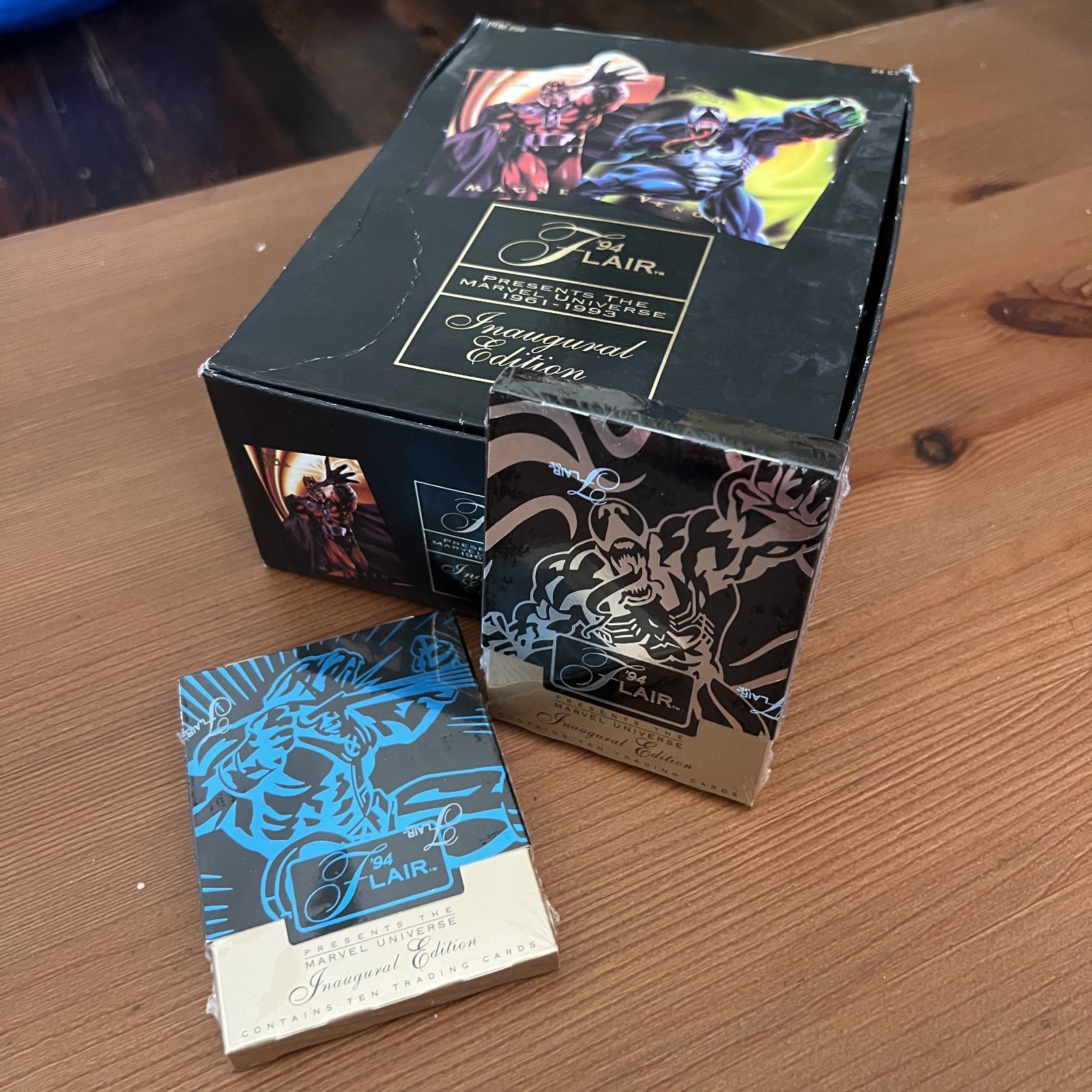 1994 Fleer Flair Marvel Universe Cards Inaugural Ed. Open Box 21 SEALED PACKS