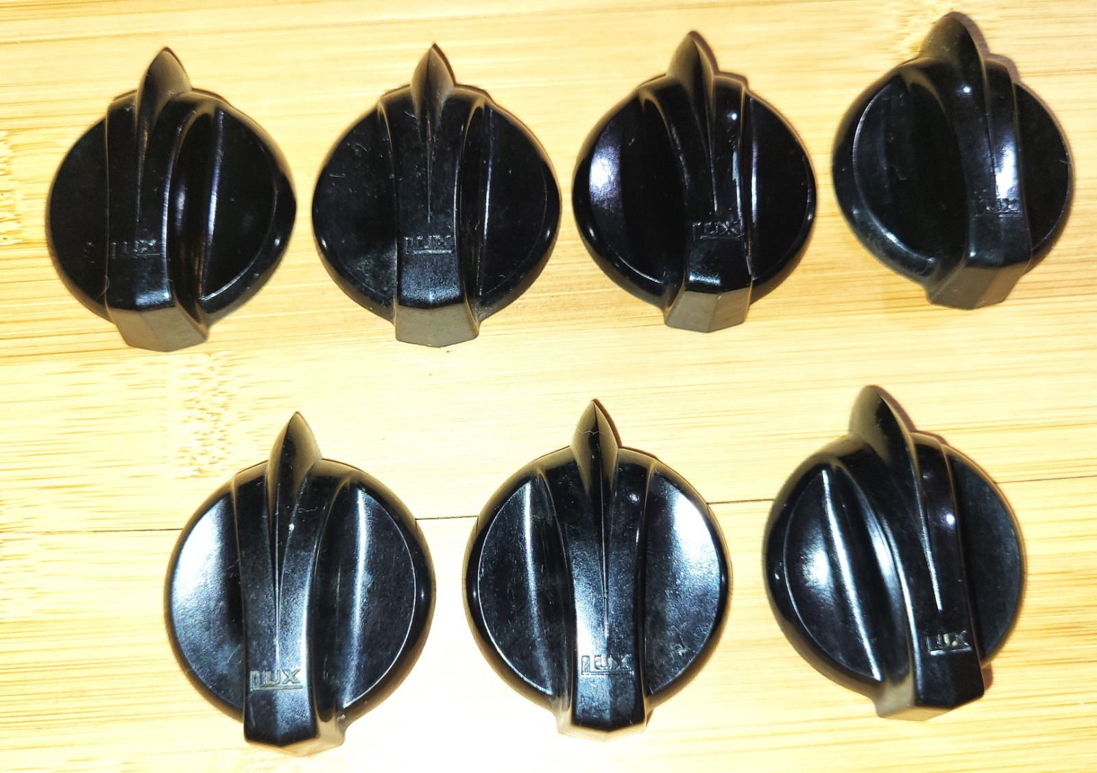 Vintage LUX Black Plastic Pointer Knob For Robershaw Minute Reader Timer PK/7