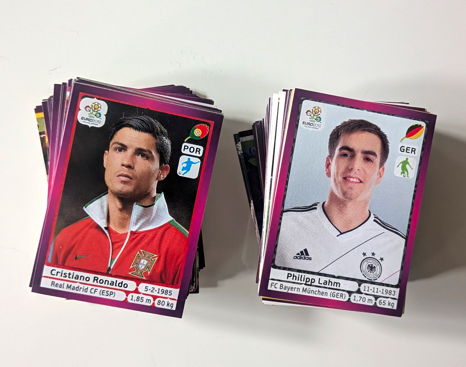 Panini UEFA Euro 2012 Mega Set (330pcs) – Ronaldo, Ibrahimovic, Spain, DFB