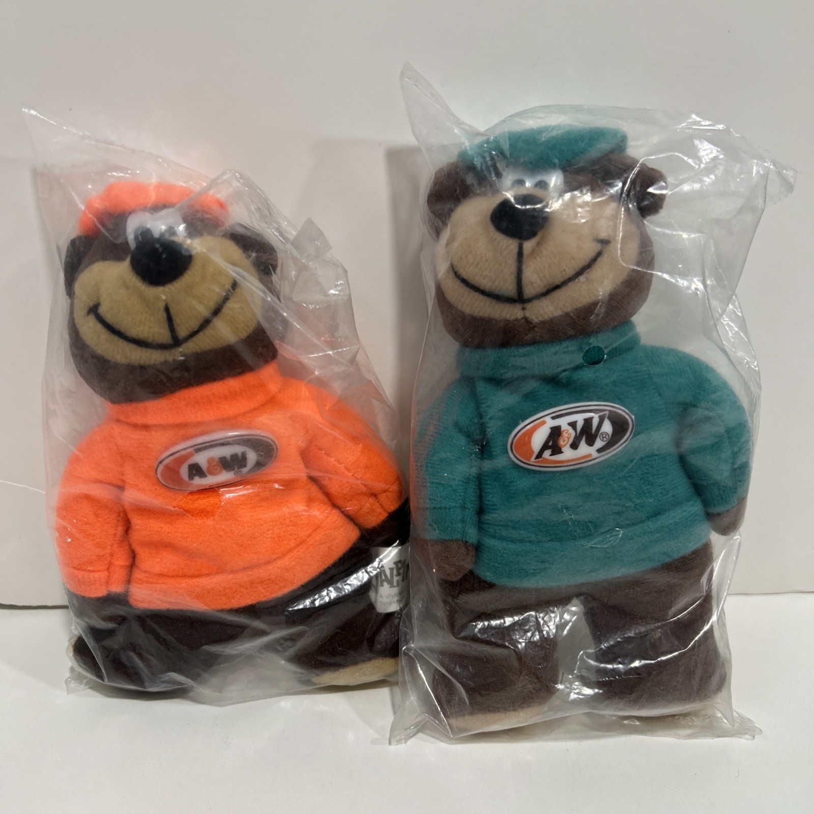 Vintage 1998 Alpha Kids A&W Root Beer Bear Plush- Green & Orange SEALED NEW Vintage 1998 Alpha Kids A&W Root Beer Bear Plush- Green & Orange SEALED NEW