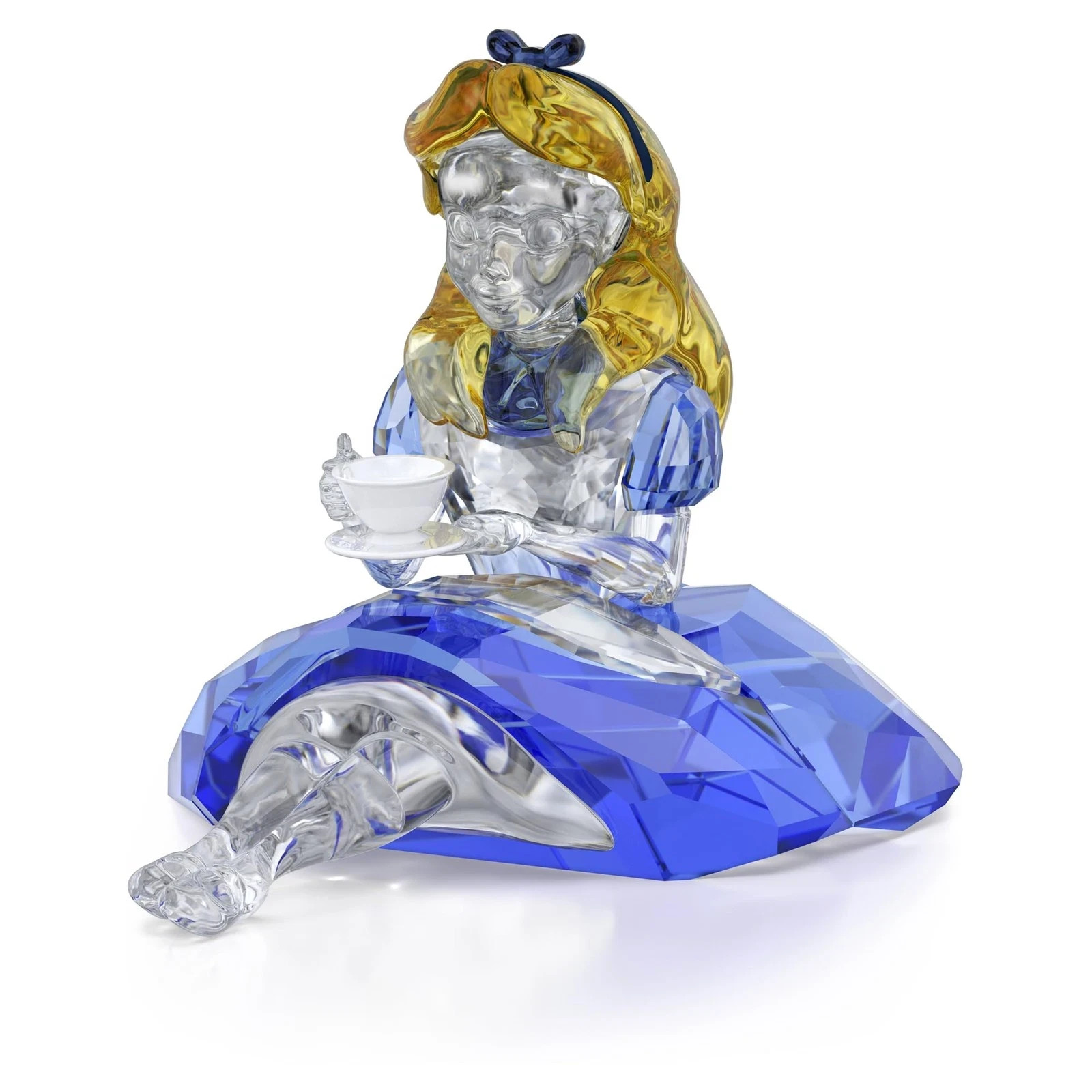Swarovski Disney Alice in Wonderland Crystal Figurine Tea Party Blue 5670324 Swarovski Disney Alice in Wonderland Crystal Figurine Tea Party Blue 5670324