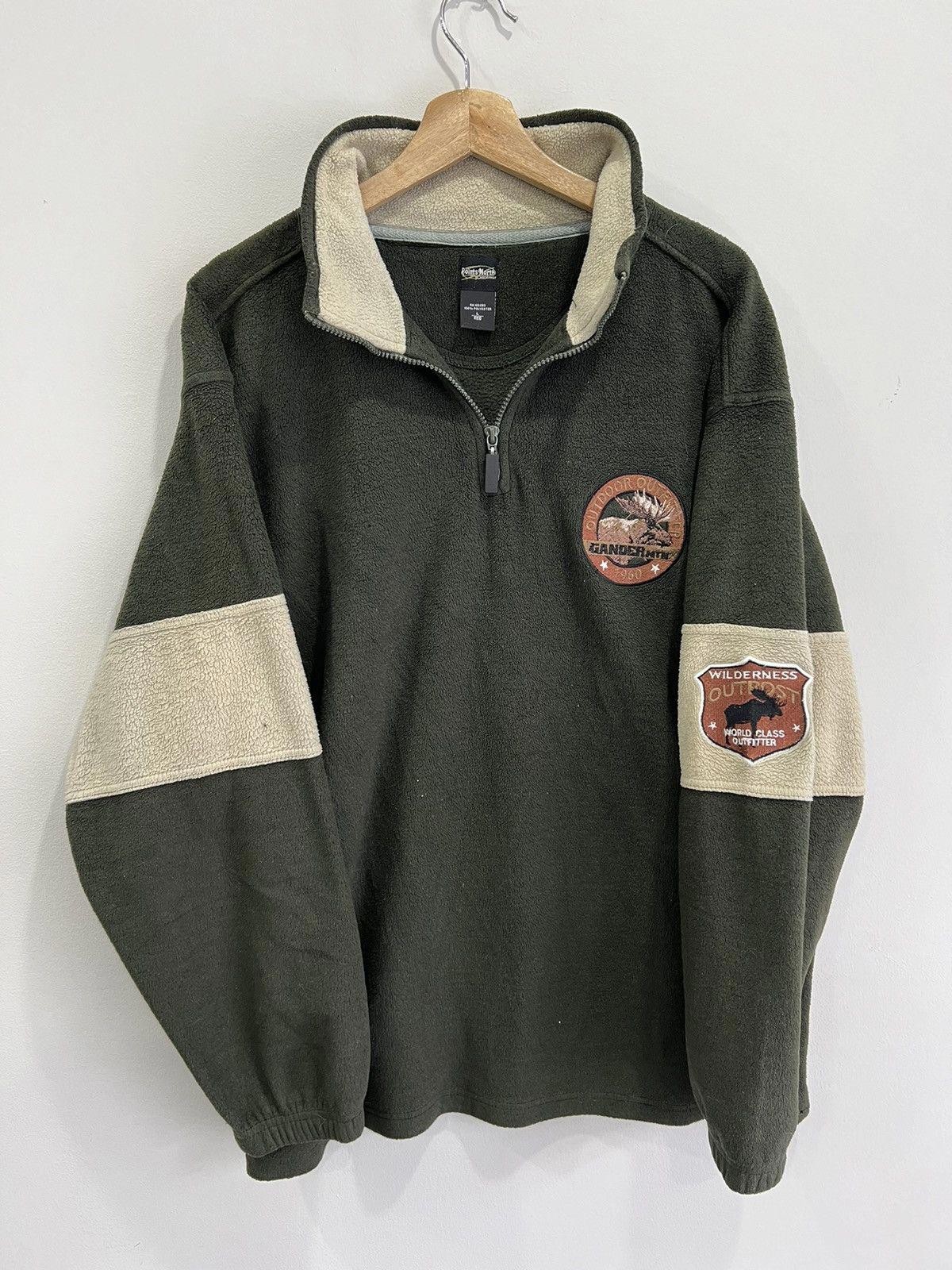 Vtg Outdoor Outfitters Fleece Gander moose sweater animal Vtg Outdoor Outfitters Fleece Gander moose sweater animal