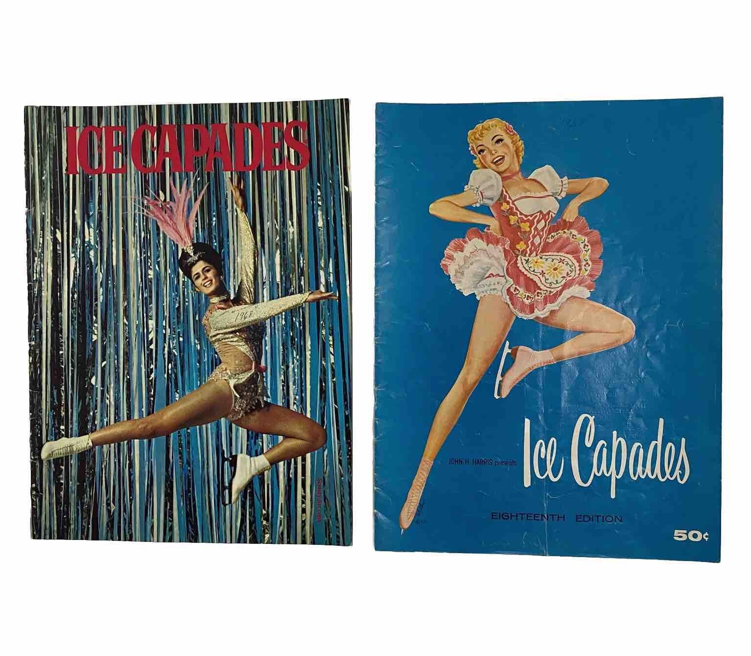 Vintage Pair Ice Capades Programs Staff Performers Photos Costumes 1957 1968 Vintage Pair Ice Capades Programs Staff Performers Photos Costumes 1957 1968