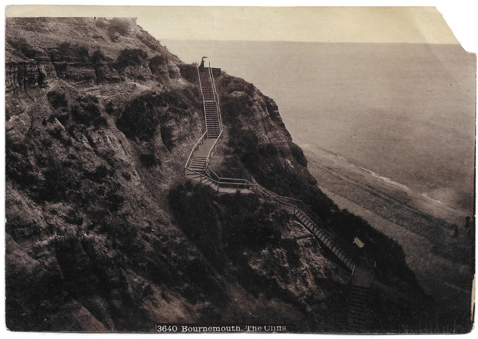 Vintage Victorian Era Photo The Cliffs Stairs BOURNEMOUTH Dorset England History Vintage Victorian Era Photo The Cliffs Stairs BOURNEMOUTH Dorset England History