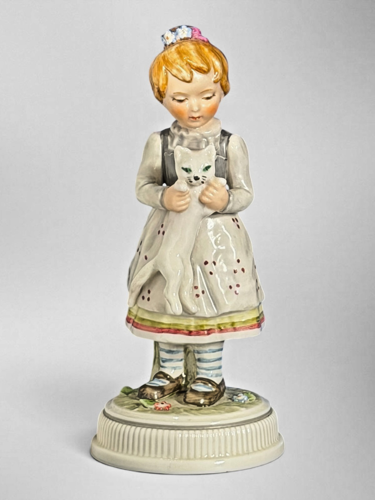 Vintage 1966 Goebel Blumenkinder Her Kitten 214/A Lore Blokker W Germany