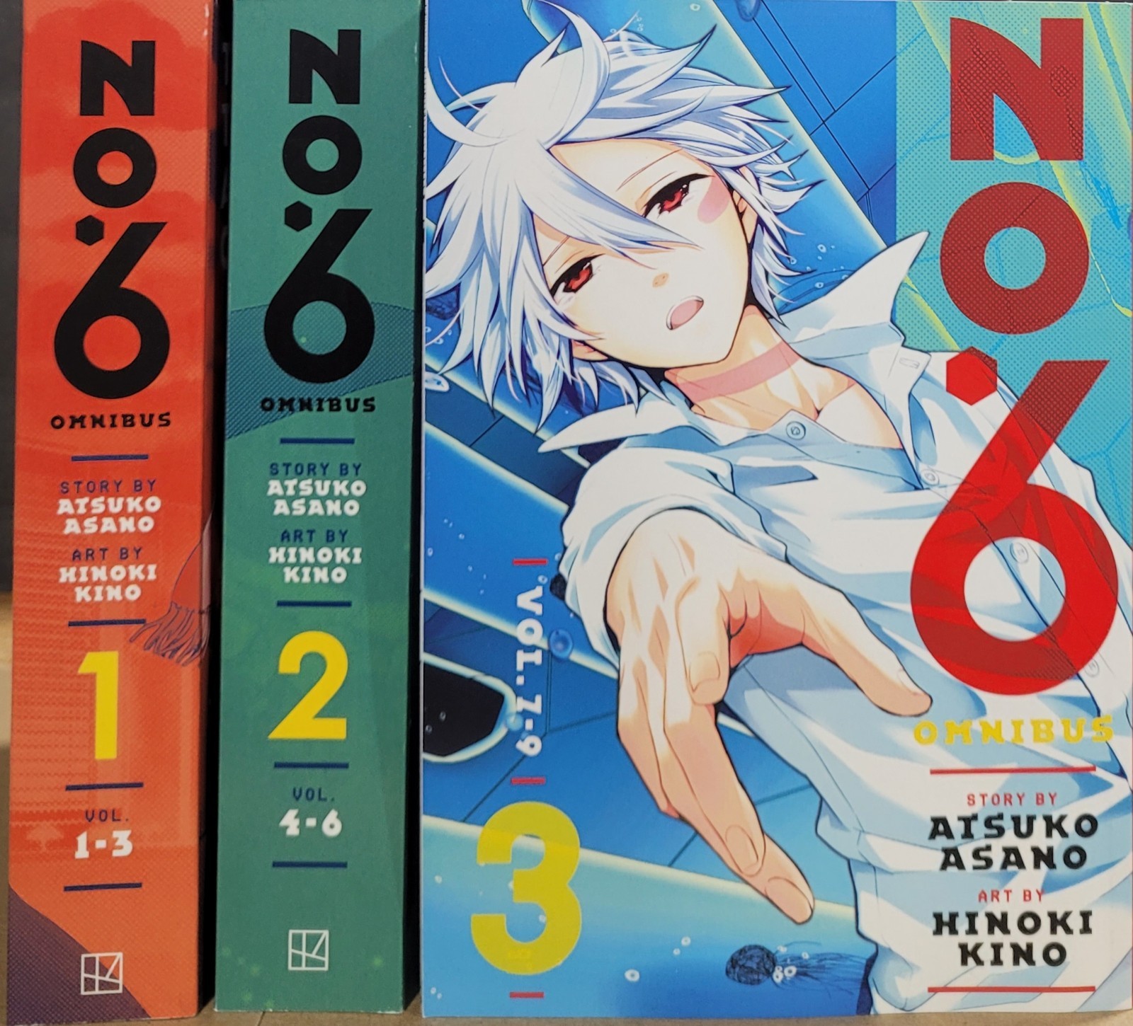 No. 6 Manga English Complete Set Volumes 1-9, (Omnibus 1-3) Brand New Kodansha 