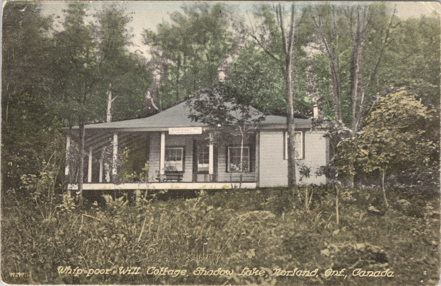 Whip Poor WILL Cabin Shadow Lake Norland Ontario Canada 1913 Postcard Whip Poor WILL Cabin Shadow Lake Norland Ontario Canada 1913 Postcard
