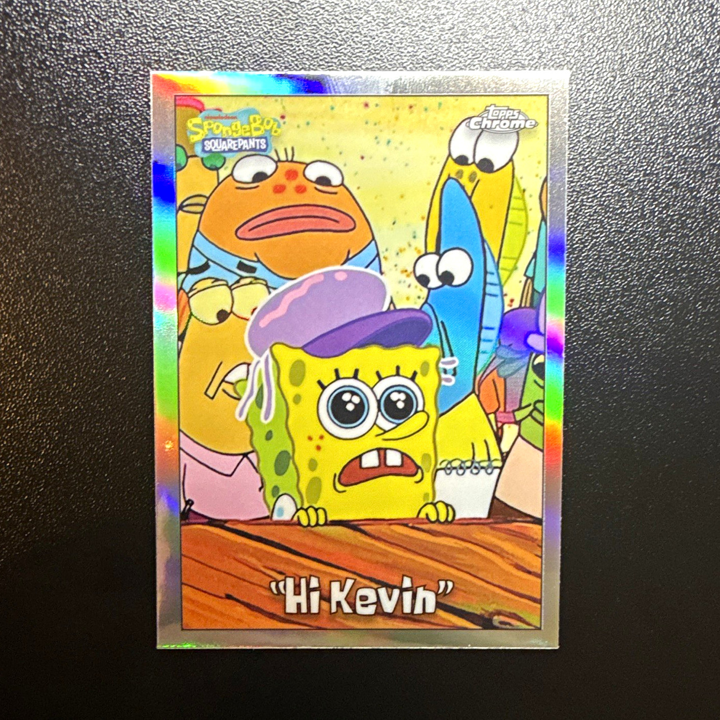 2025 Topps Chrome SpongeBob 25th Anniversary #81 Hi Kevin Refractor