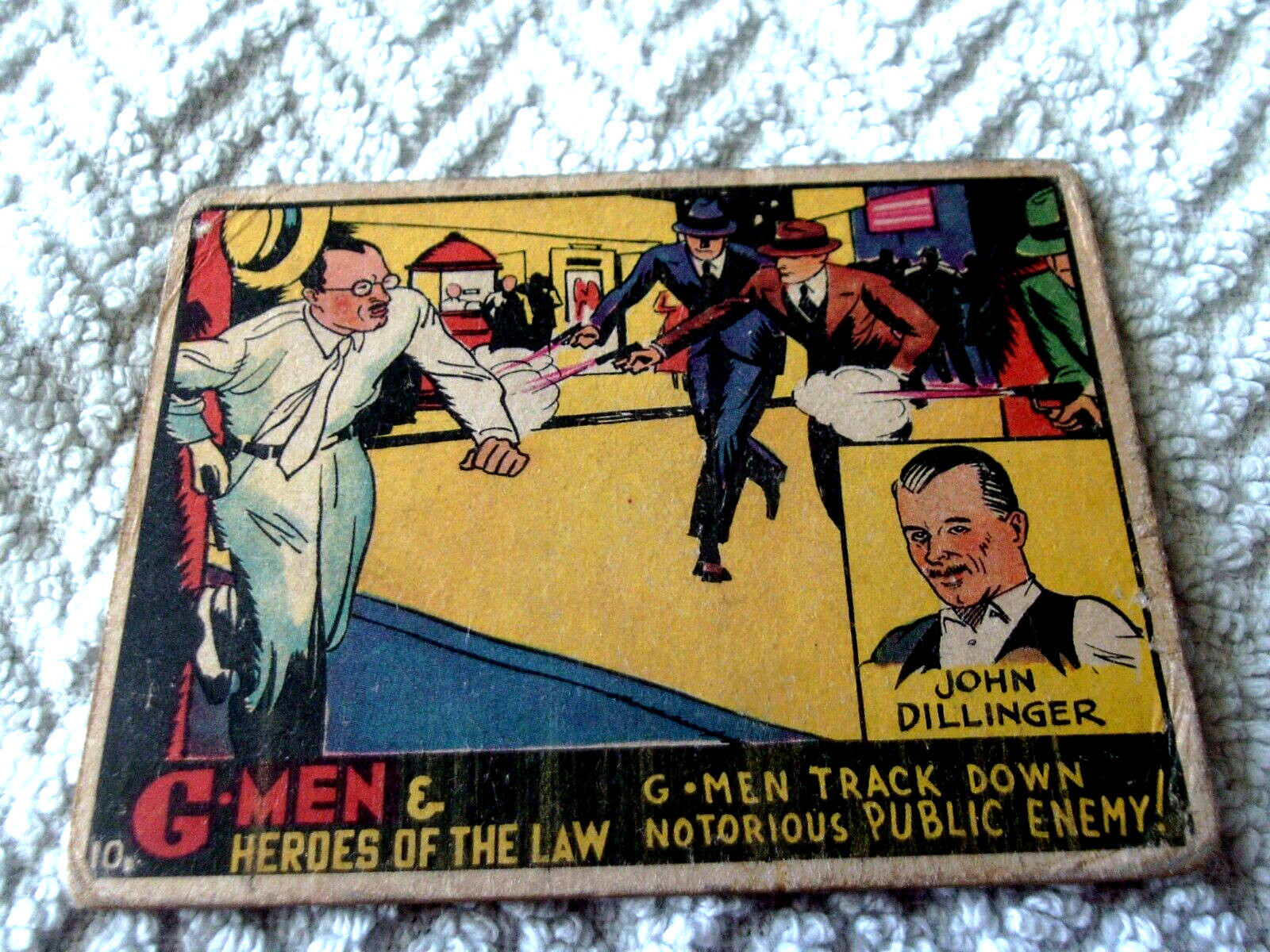 1936  JOHN  DILLINGER # 10  G-MEN+HEROES  OF  THE  LAW    G-MEN  TRACK  DOWN  