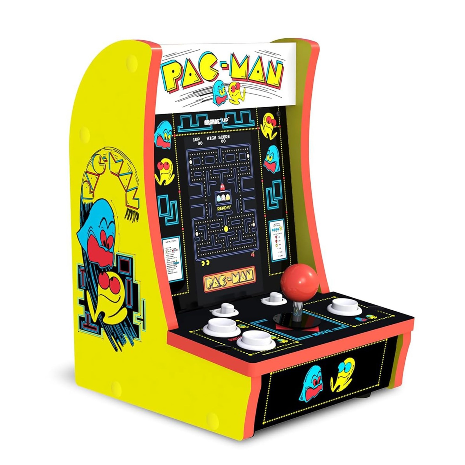 Arcade1Up Pac-Man Countercade Countertop Arcade Machine, 3 Retro Games Arcade1Up Pac-Man Countercade Countertop Arcade Machine, 3 Retro Games