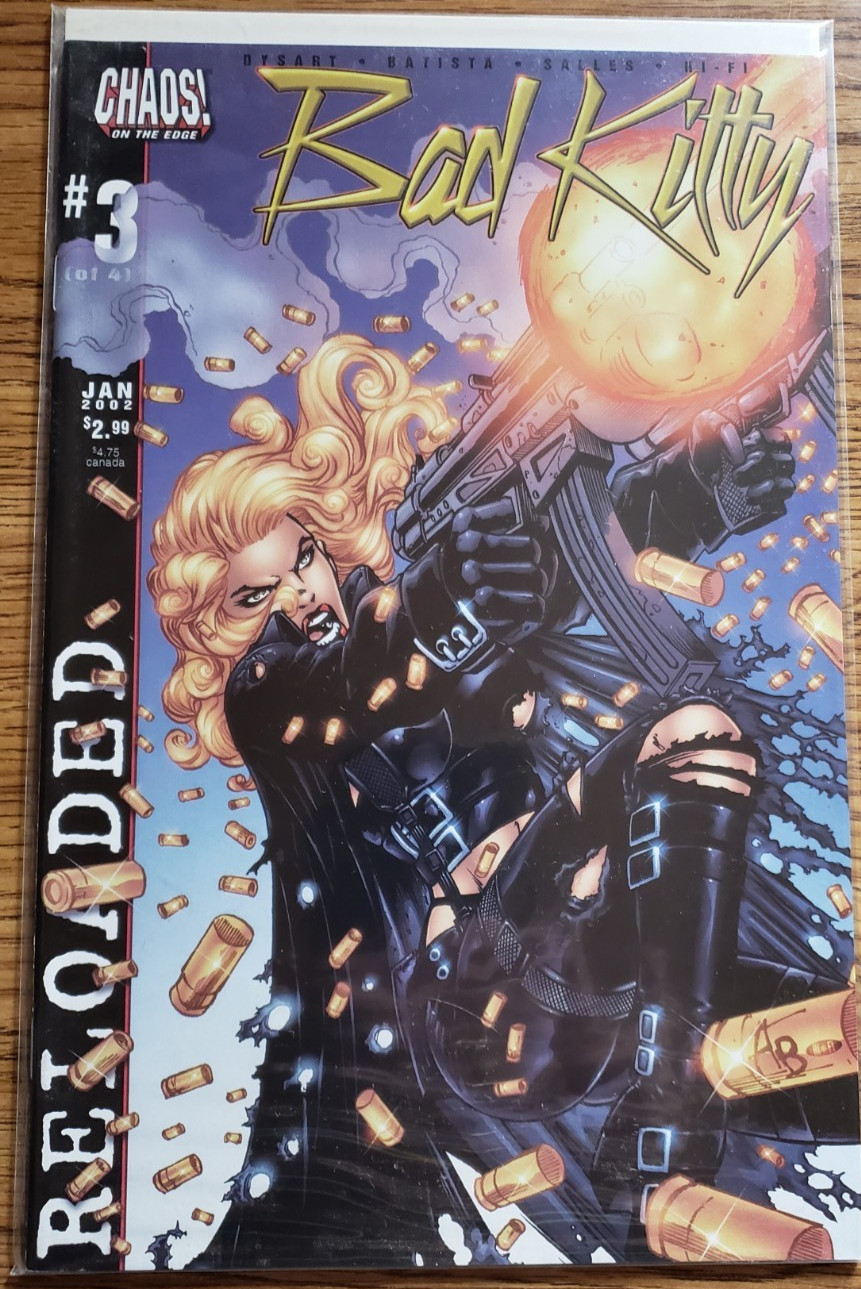 Bad Kitty #3 (2002) CLASSIC BAD GIRL ART GALORE Chaos Comics NM
